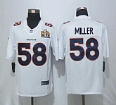 Nike Denver Broncos #58 Miller Men's White Super Bowl 50 Game Event Jersey,baseball caps,new era cap wholesale,wholesale hats